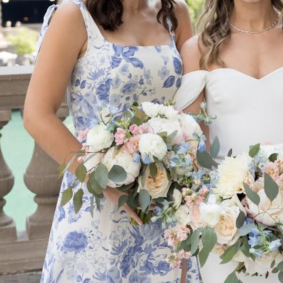 Reformation Twilight Dress - Blue Floral - Picture 1 of 9